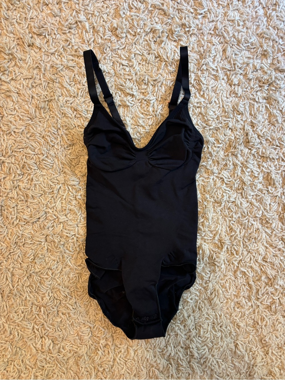 Skims Black One-Piece Bodysuit